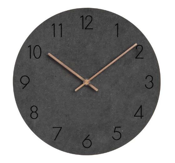 Wooden Wall Clock - Nordic Minimalist Design (One Set)